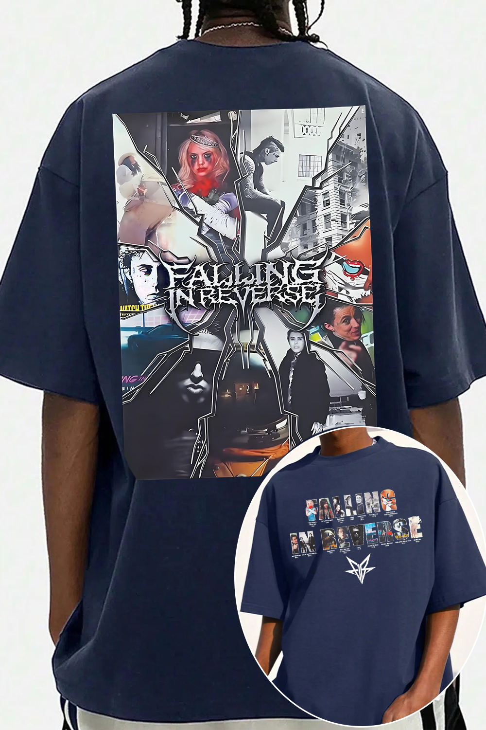 Falling In Reverse 2-sided printed tee