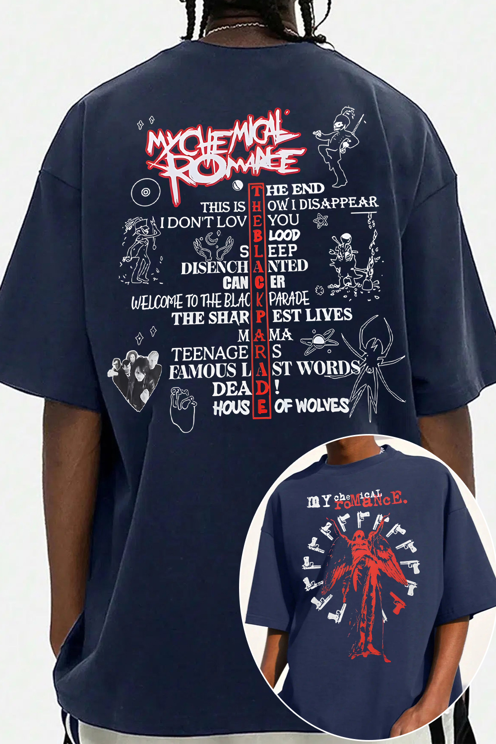 MCR 2-sided printed tee