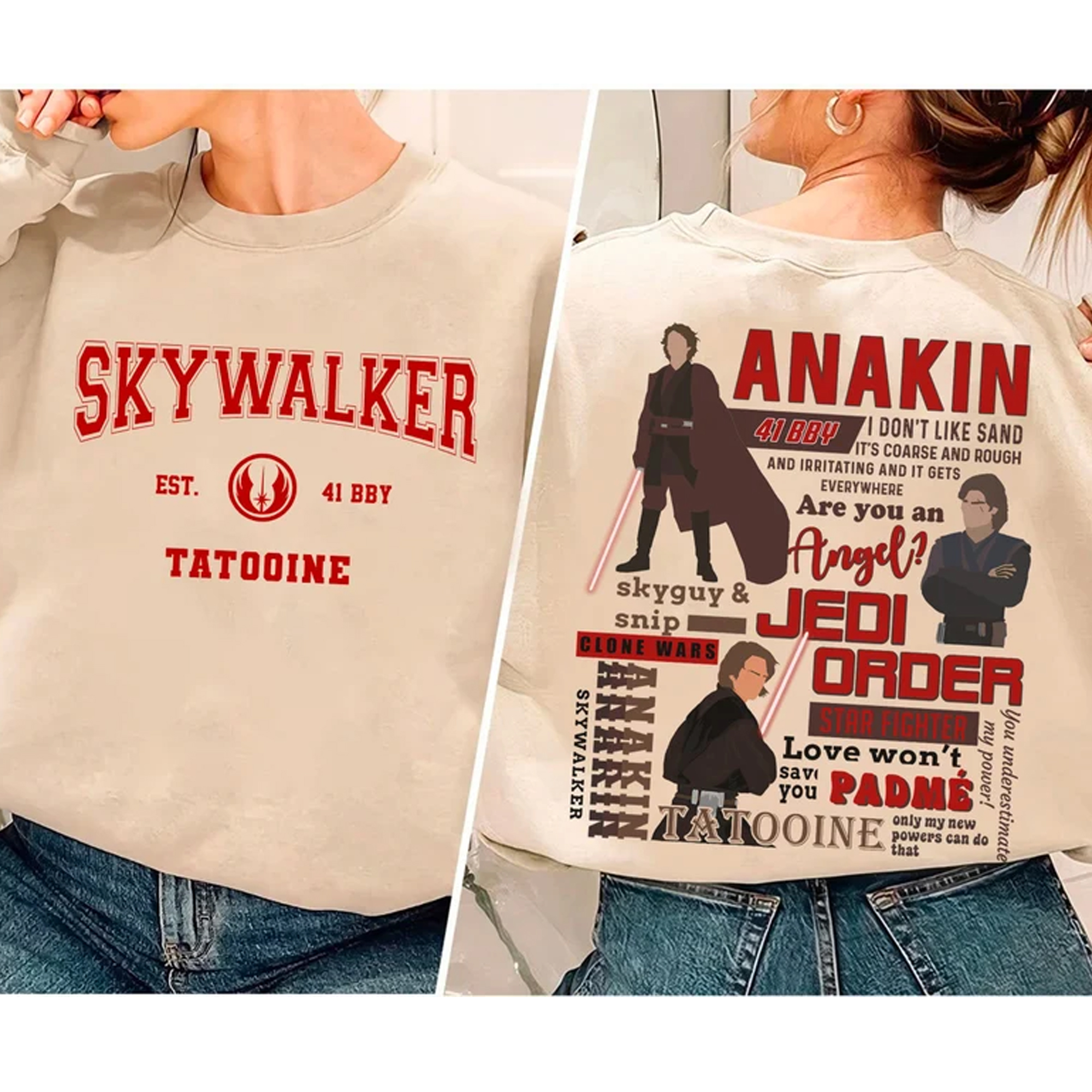 Anakin Skywalker Star Wars 2-Sides Sweatshirt