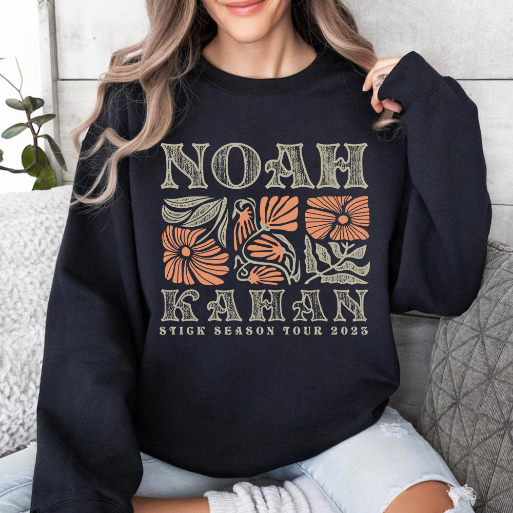 Stick Season Orange Noah Kahan 2 Side Sweatshirt