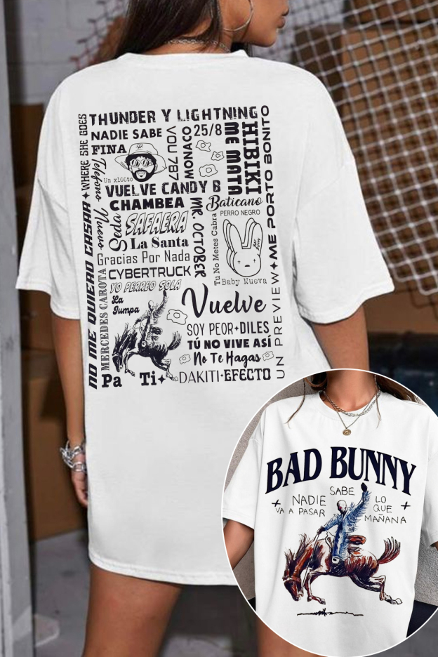bad bunny retro song T-shirt