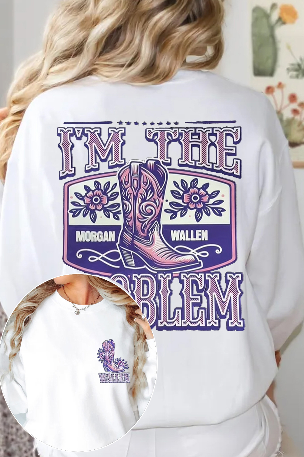 morganwallen music fans women's sweatshirt