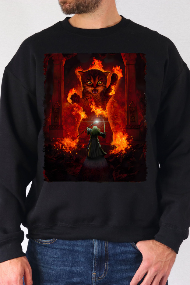 LOTR- Gandalf You Shall Not Pass Cat sweatshirt