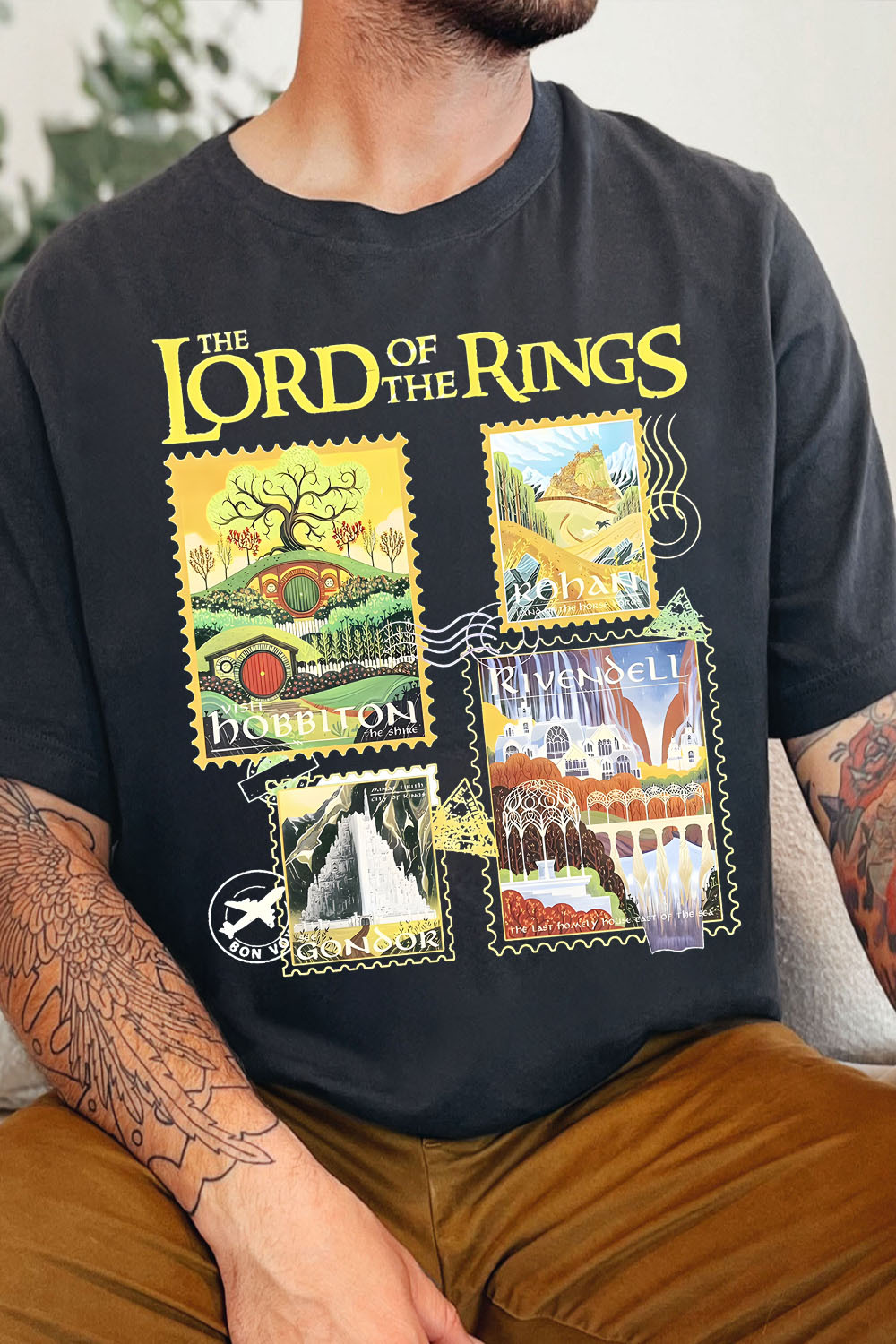 Lord of the Rings stamp T-shirt