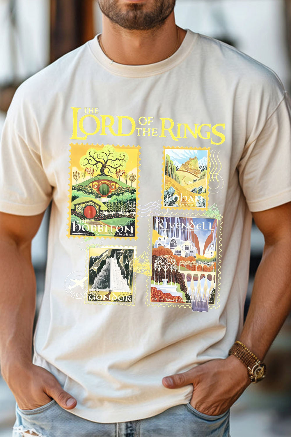 Lord of the Rings stamp T-shirt
