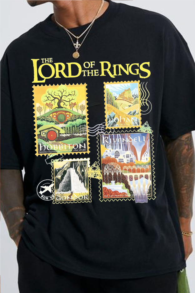 Lord of the Rings stamp T-shirt