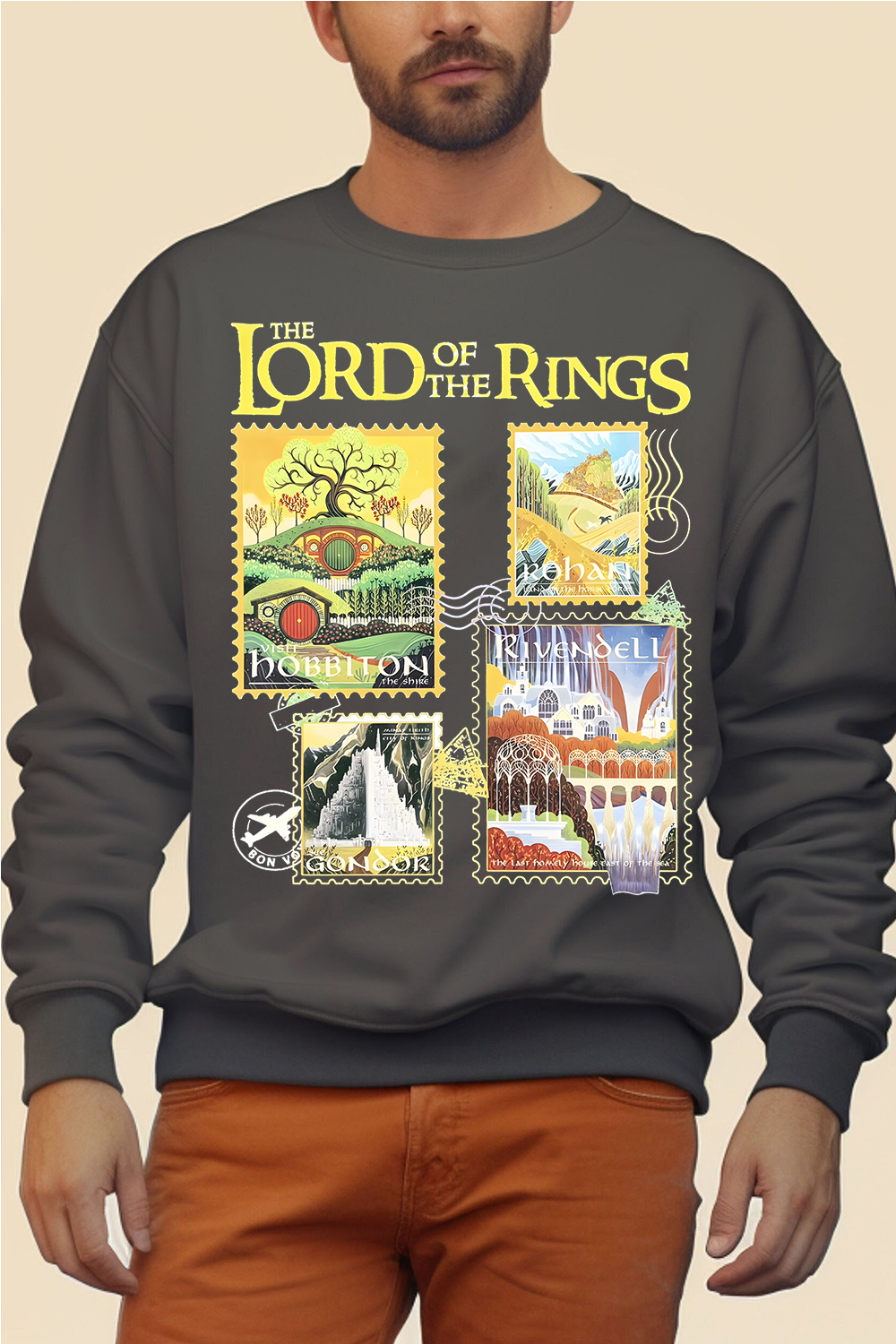 The Lord of the Rings Stamp  Mens Sweatshirt