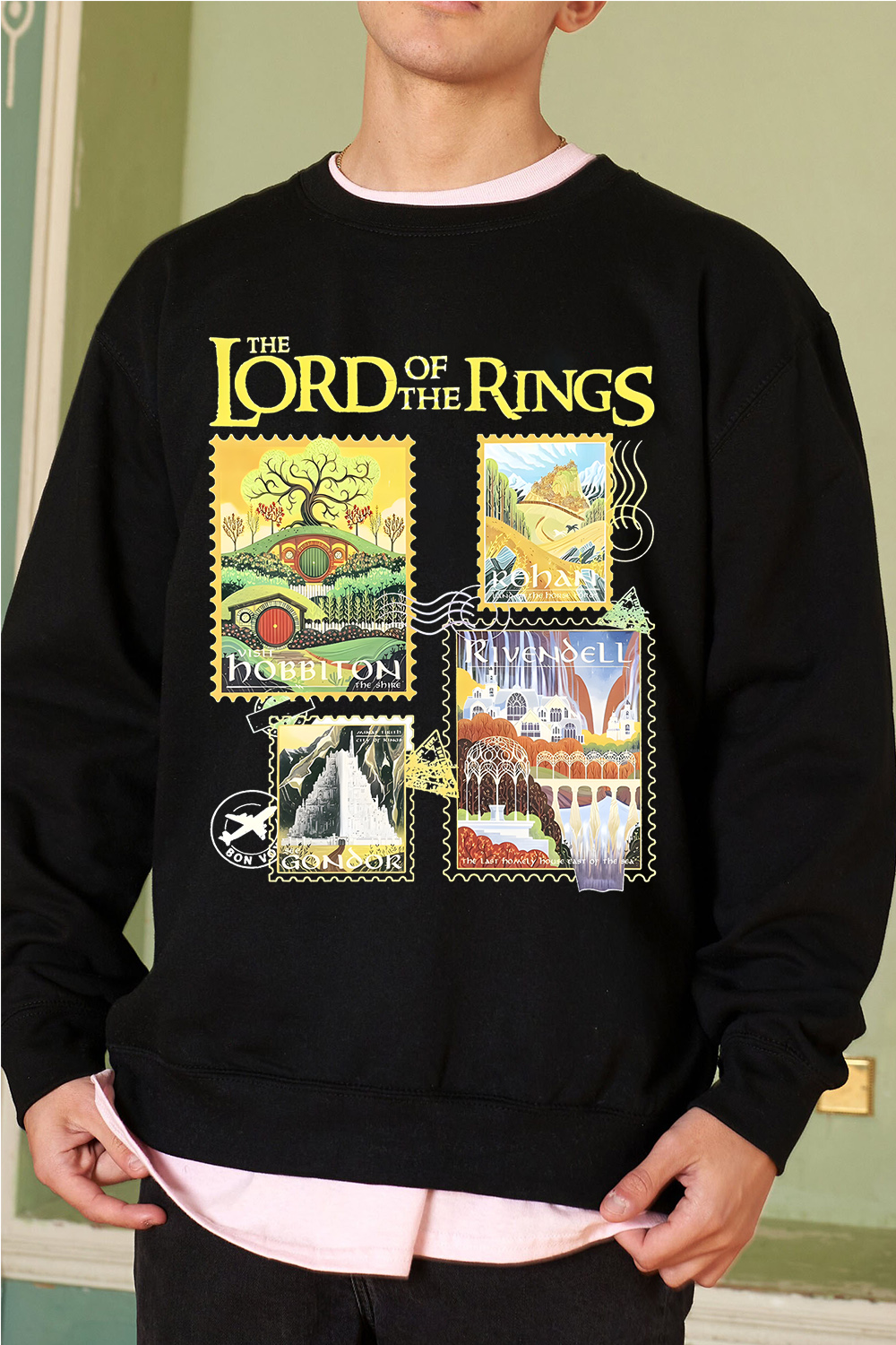 The Lord of the Rings Stamp  Mens Sweatshirt