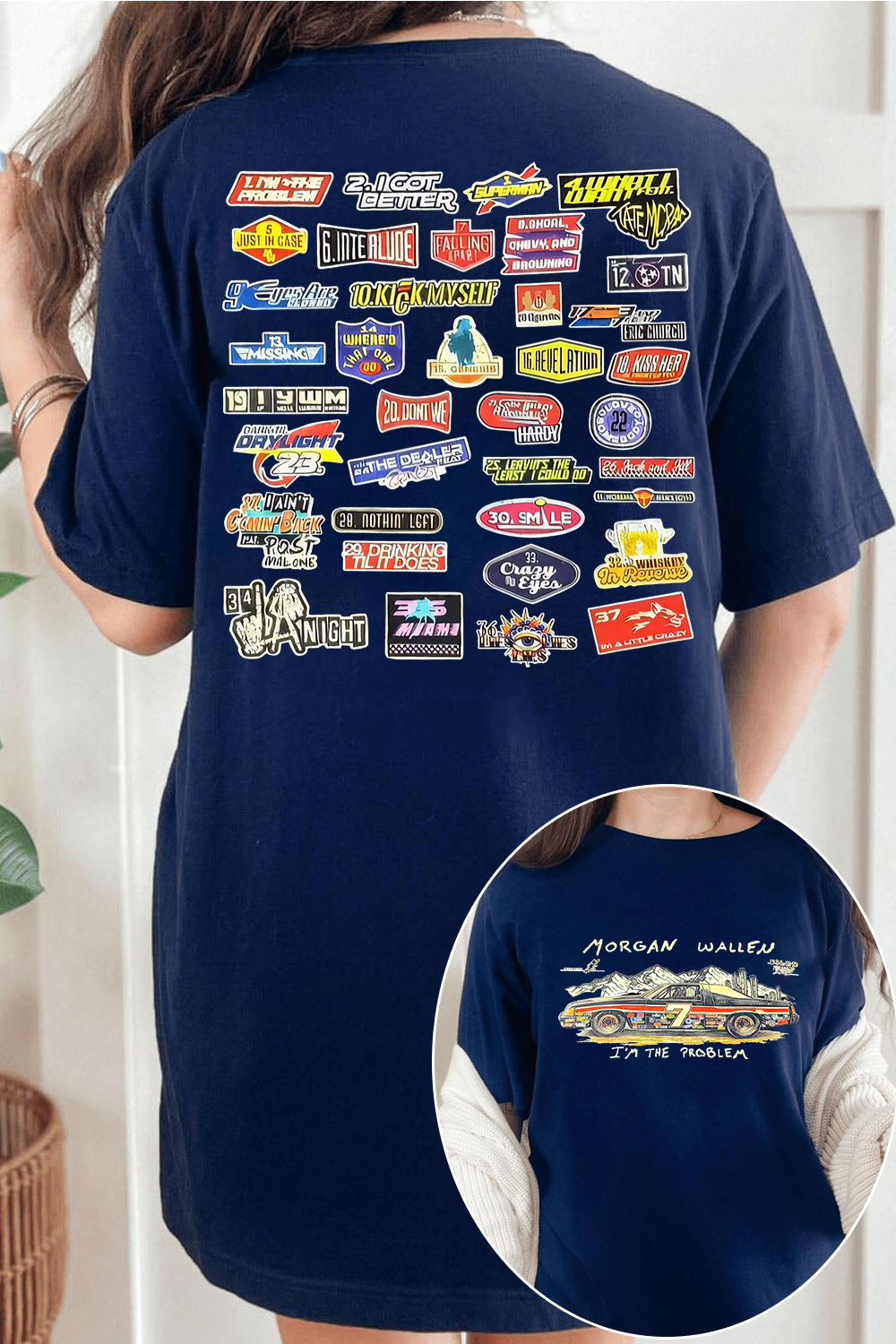 Morgan Wallen concert 2-sided women t-shirt