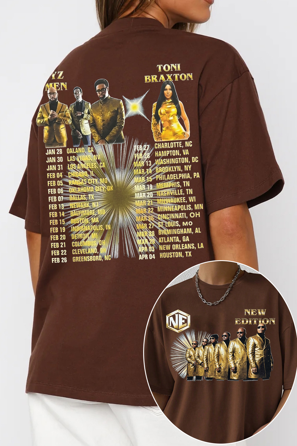 New Edition Way Tour 2026 Tee For Women