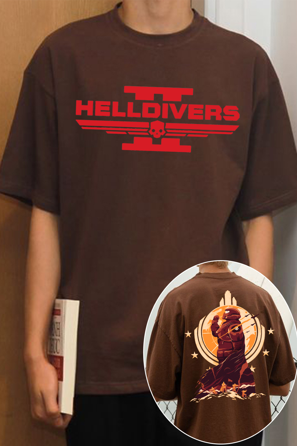 Helldivers 2 Oversized Vintage Unisex Shirt
