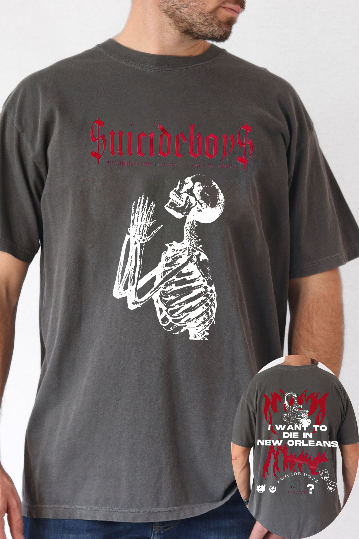 $uicideboy$ poster double-sided printed men's T-shirt