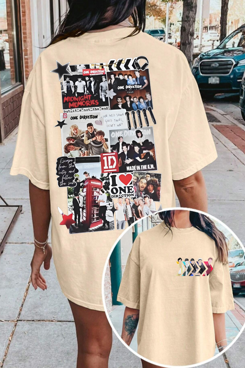 One band, five boys, endless memories. Wear your love with our One Direction T-shirt!