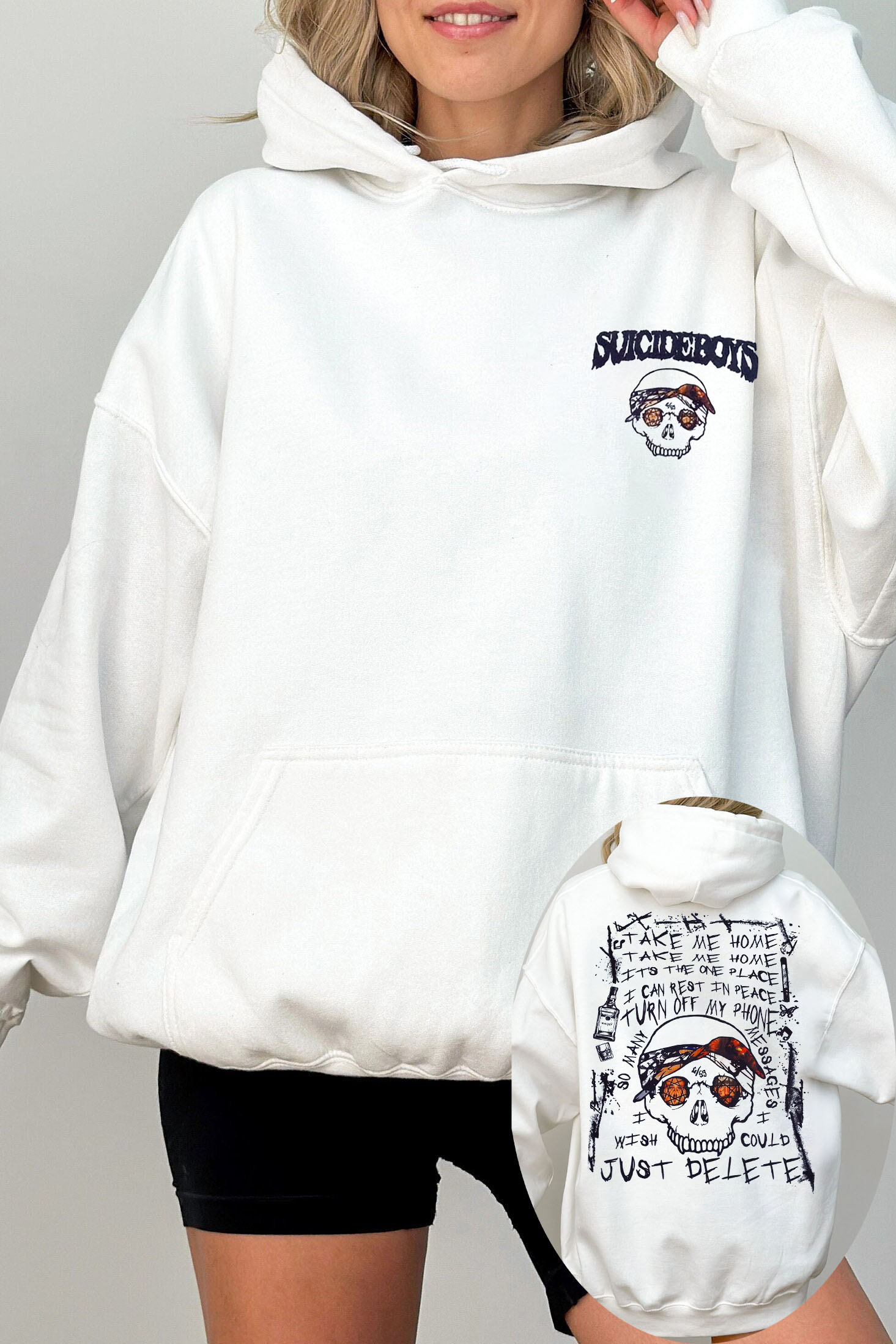 $uicideboy$Double-sided printed women's sweatshirt