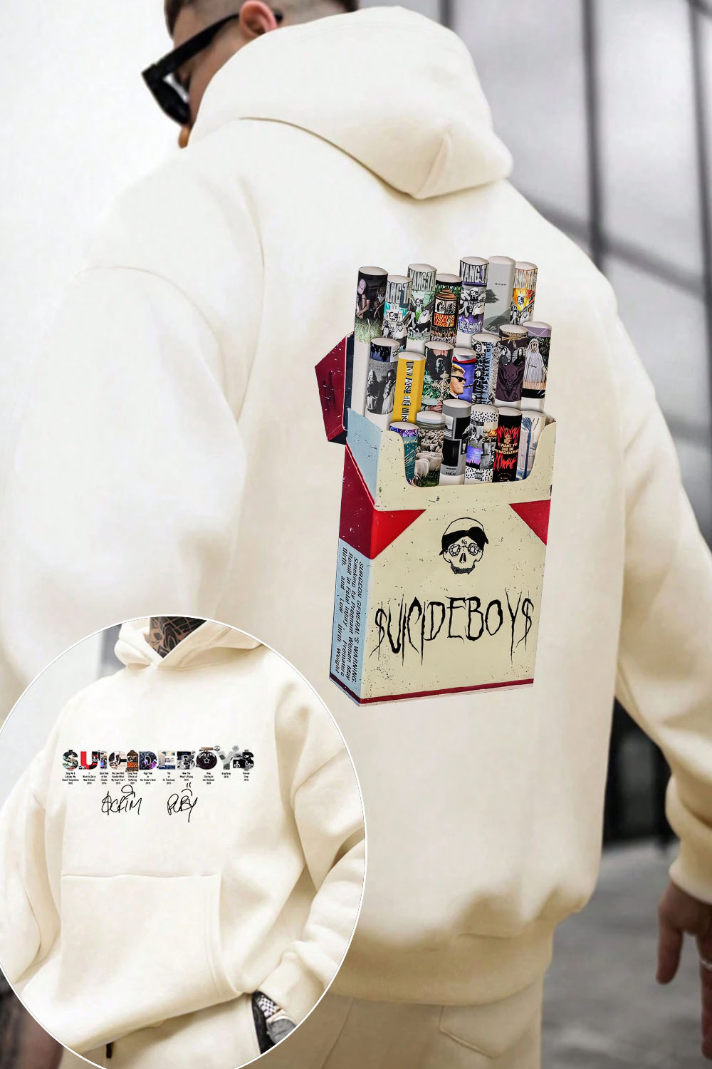 uicideboys 2-side printed personalized men's hoodie