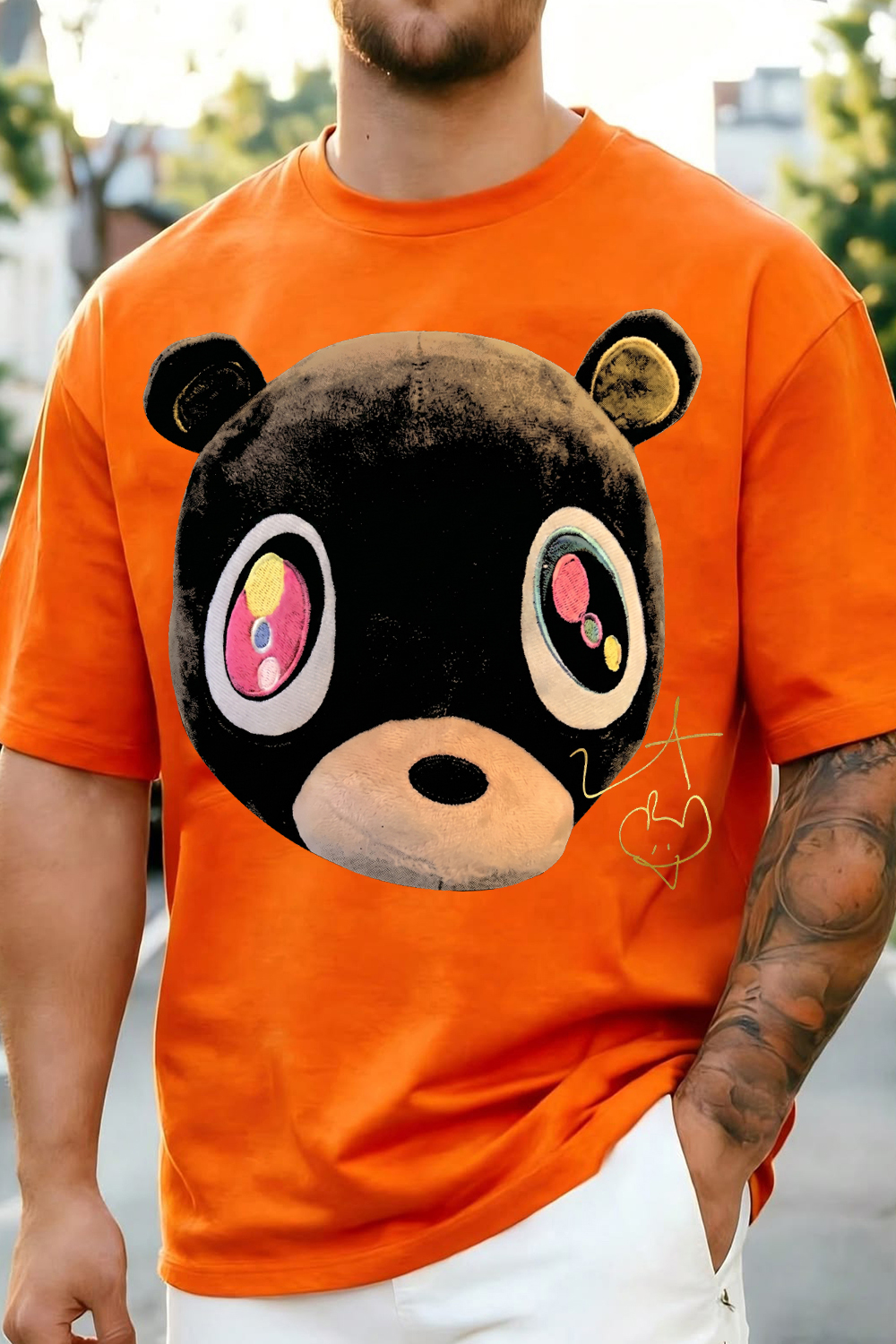 Kanye Graduation Bear Face T-Shirt