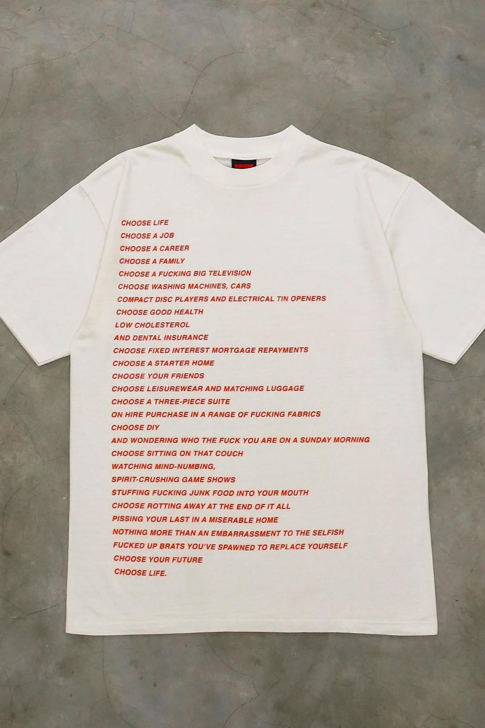 Round Neck Short Sleeve T-Shirt With Letter Print On Front And Back