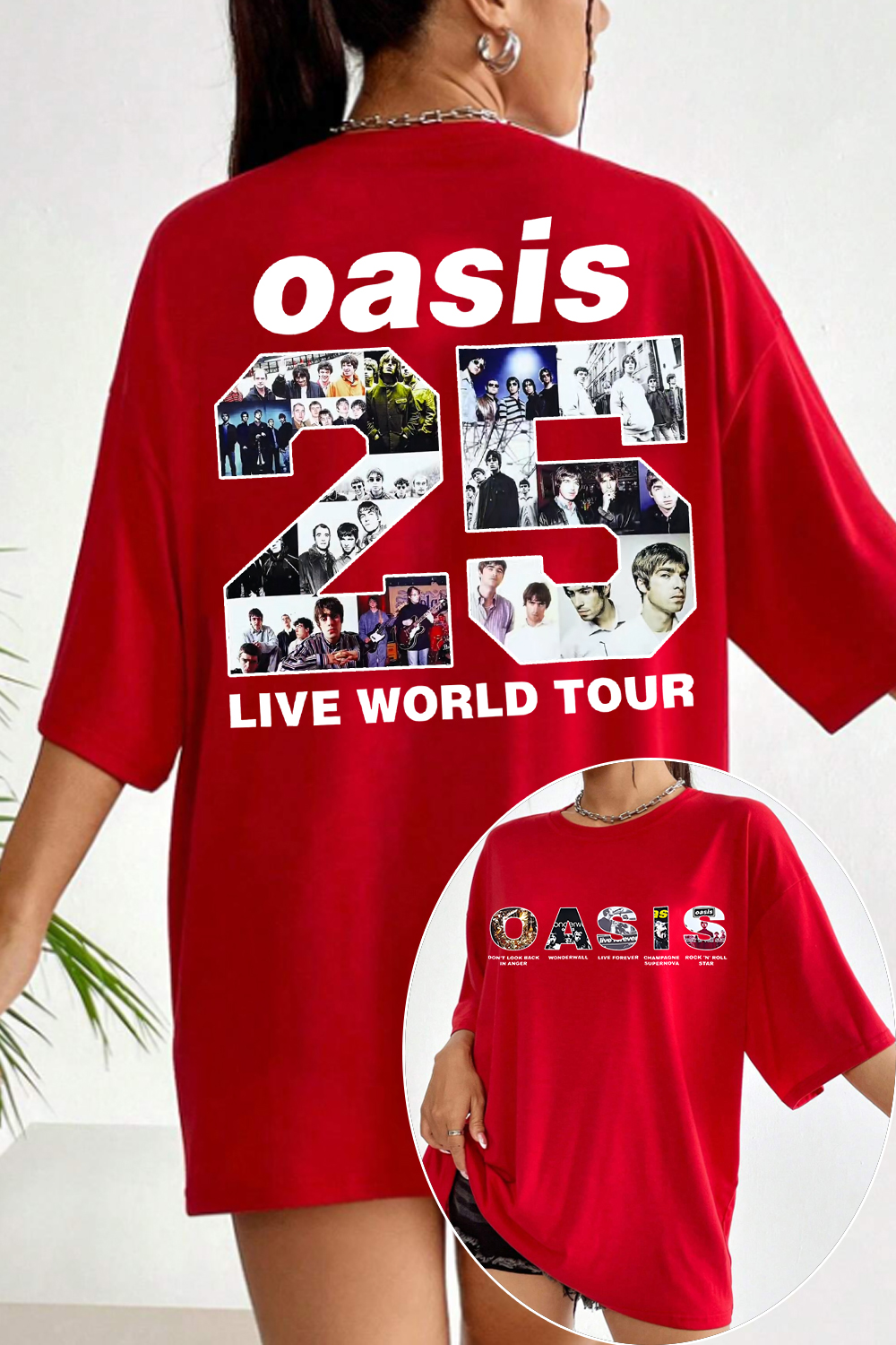 Oasis Unisex T Shirt Definitely Maybe Promo Official Reunion Tour 2025