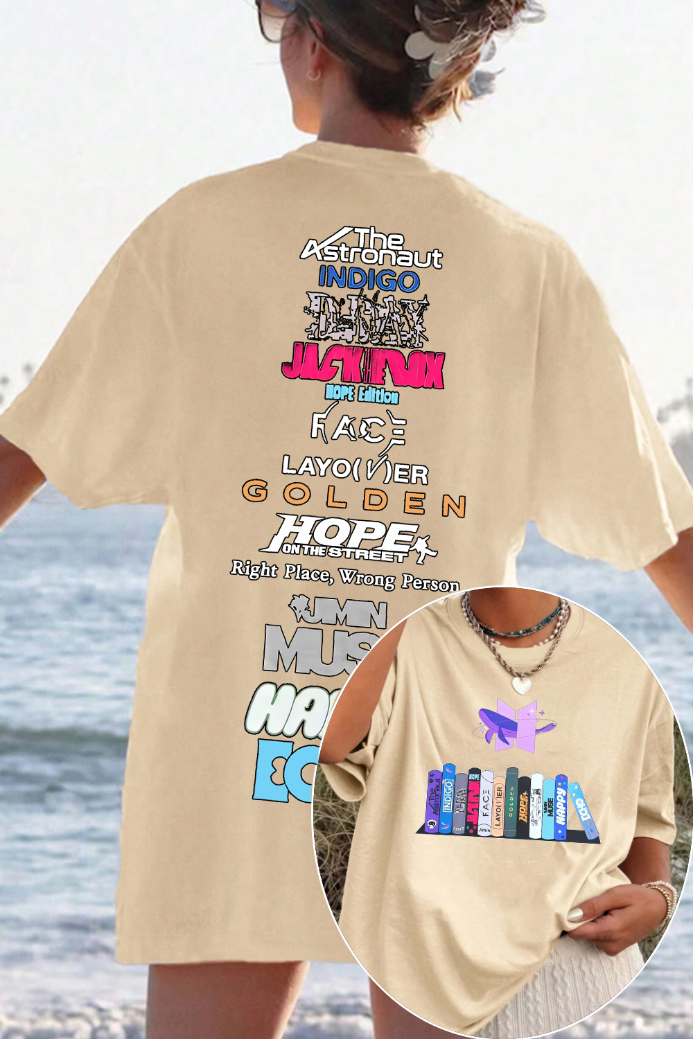 Bts 12th anniversary printed short-sleeved T-shirt