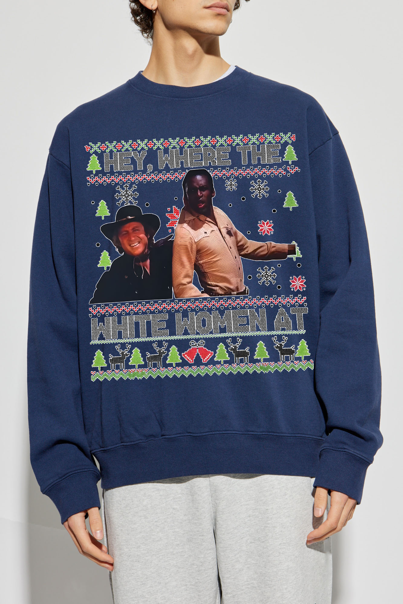 Blazing Saddles Christmas Ugly Sweatshirt