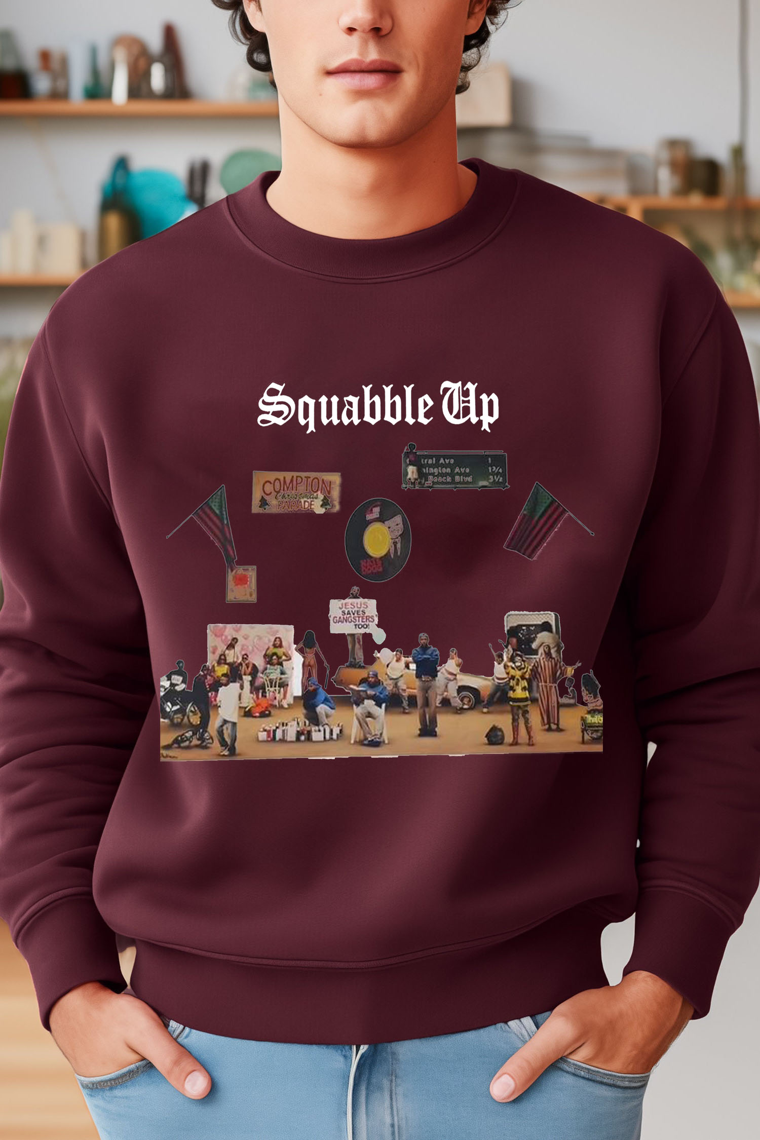 Kendrick casual round Sweatshirt For Men