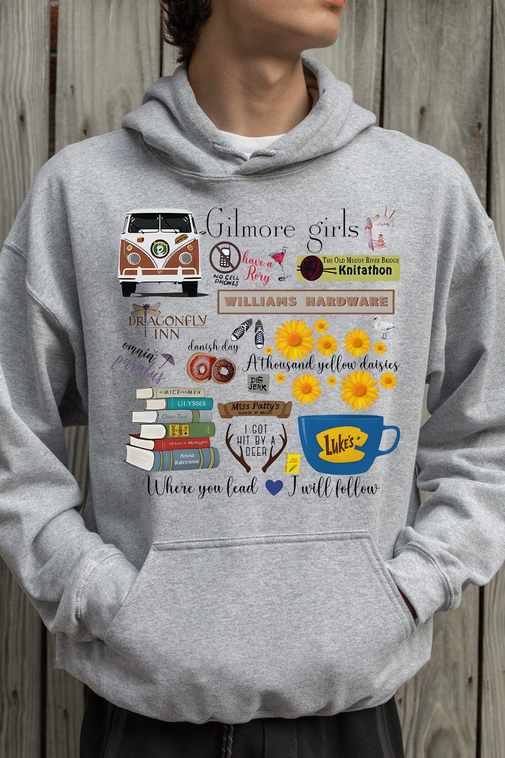 Vintage Stars Hollow Men Hoodie, Gilmore Girls