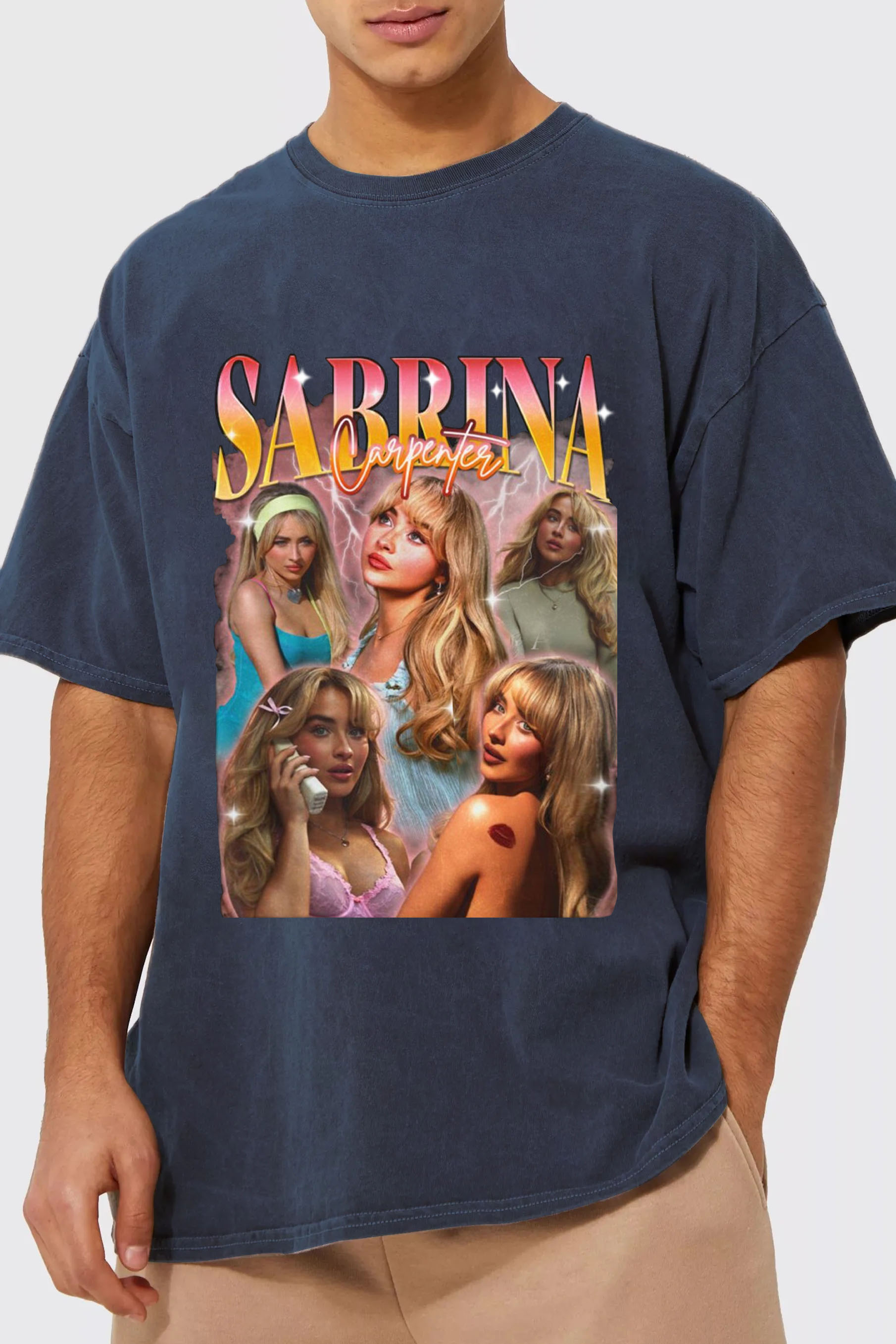 Retro Sabrina Carpenter 2024 Tour Graphic Tee For Men