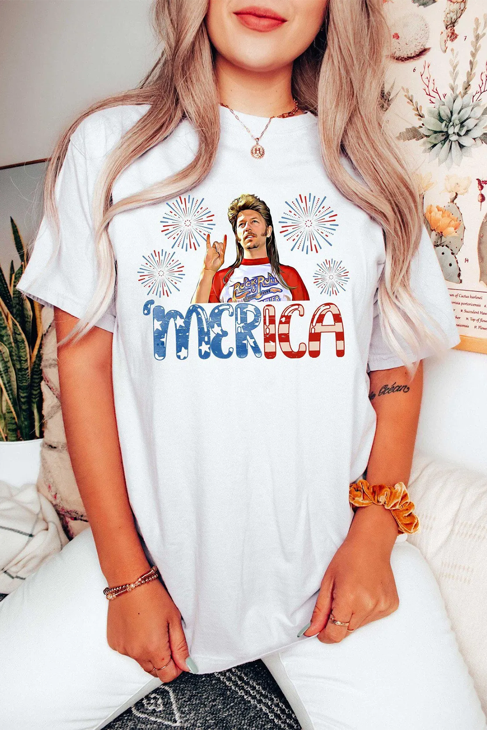 Vintage Joe Dirt Merica July 4th Shirt