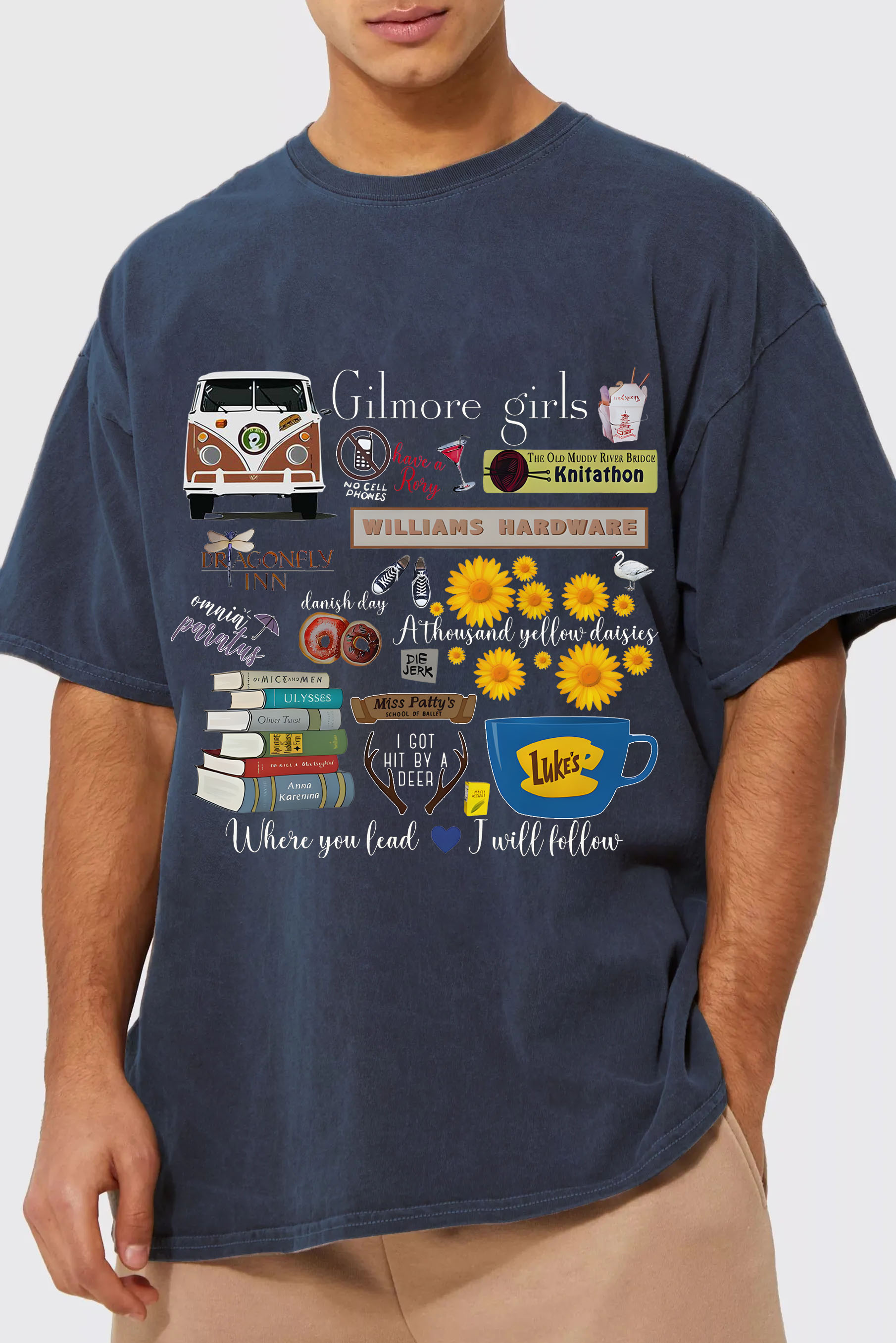 Vintage Stars Hollow Men Tshirt, Gilmore Girls
