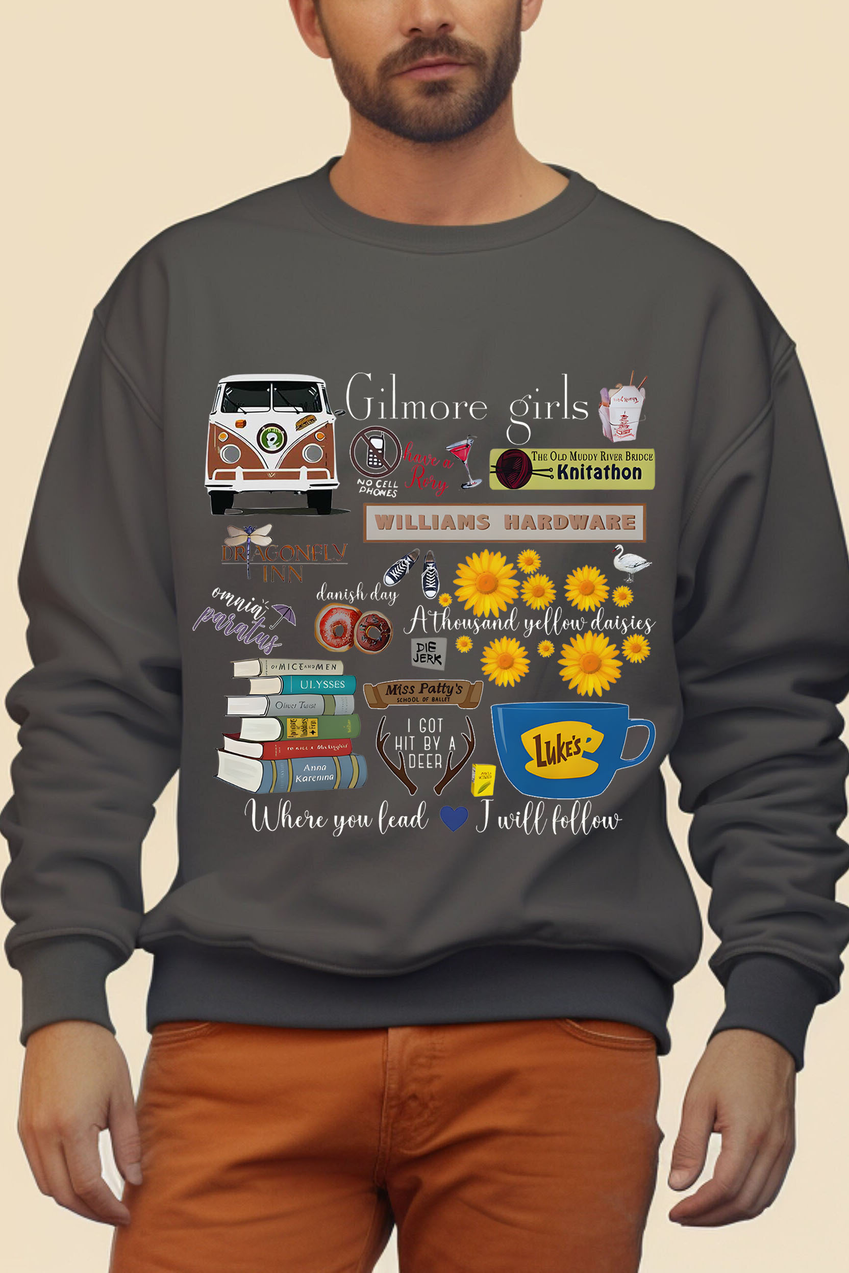 Vintage Stars Hollow Men Sweatshirt, Gilmore Girls