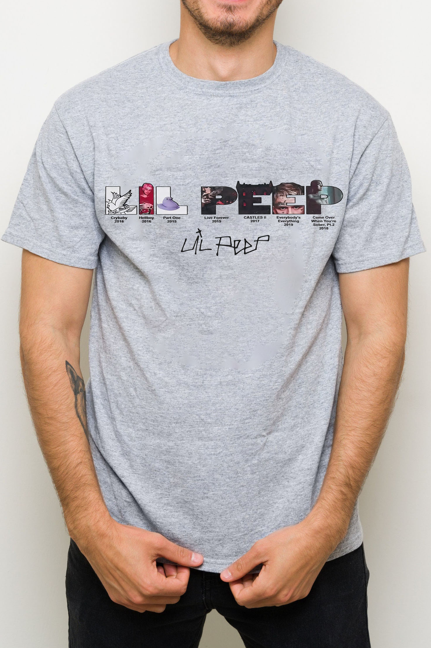lilpeep short sleeve t-shirt