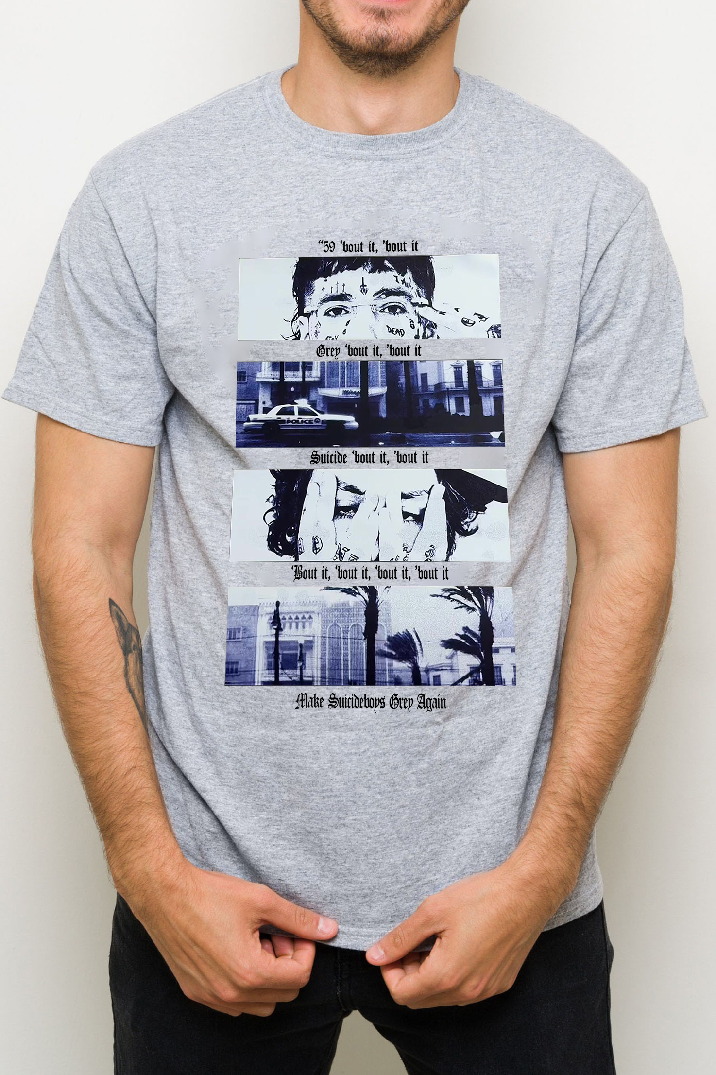 $uicideboy$ printed personalized men's t-shirt