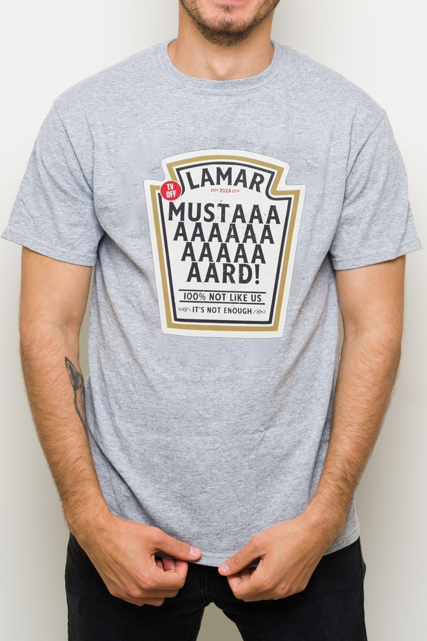 mustard men's t-shirt