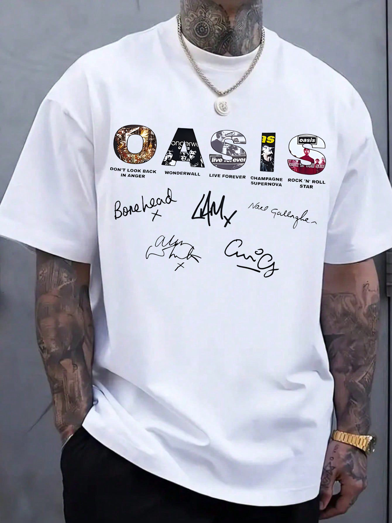 Oasis Unisex T Shirt Definitely Maybe Promo Official Reunion Tour 2025