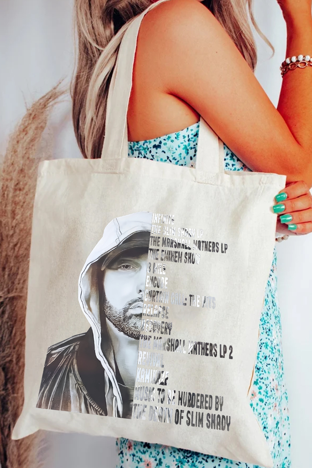 Eminem The Death Of Slim Shady Canvas Bag