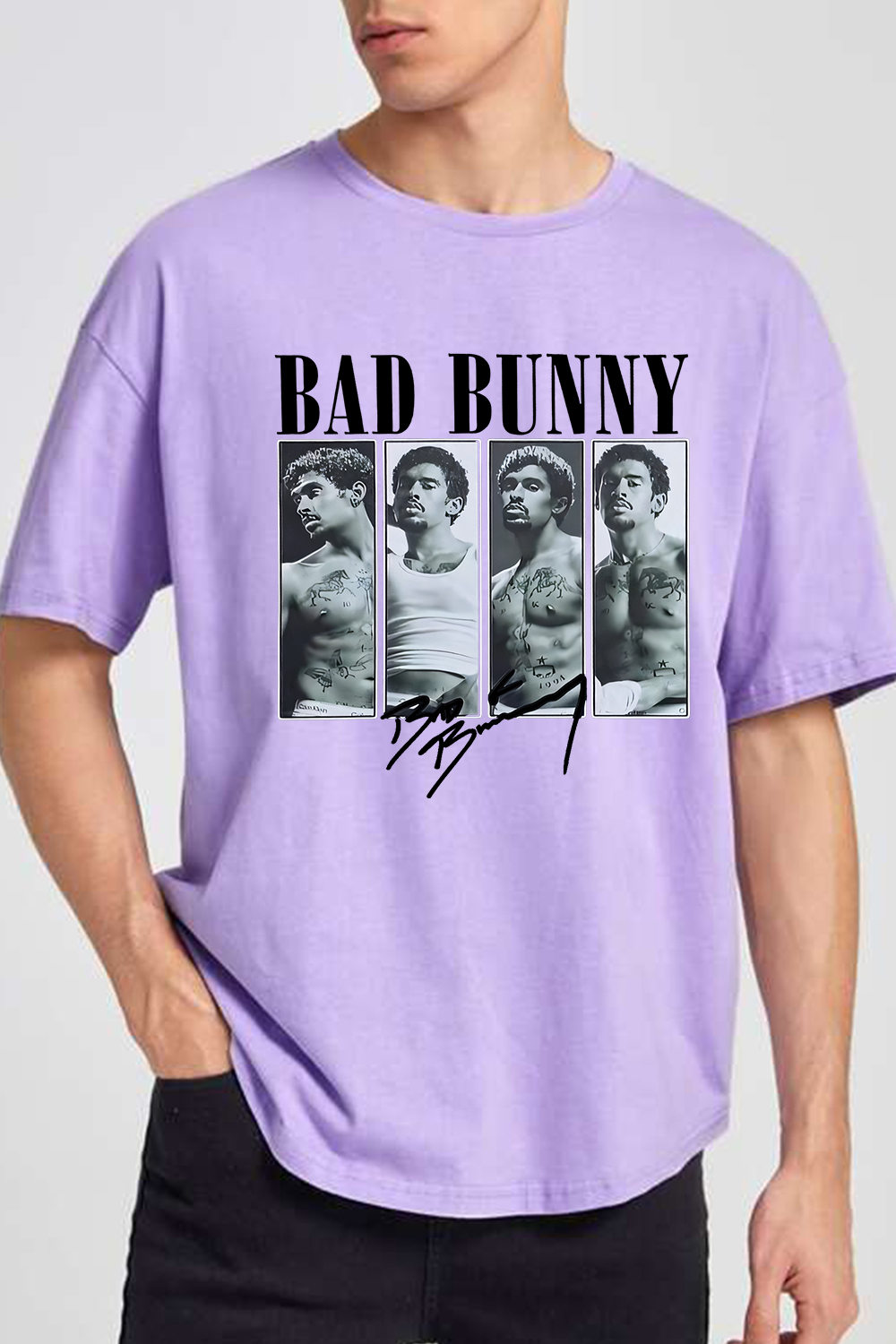 Bad Bunny Sexy print t-shirt
