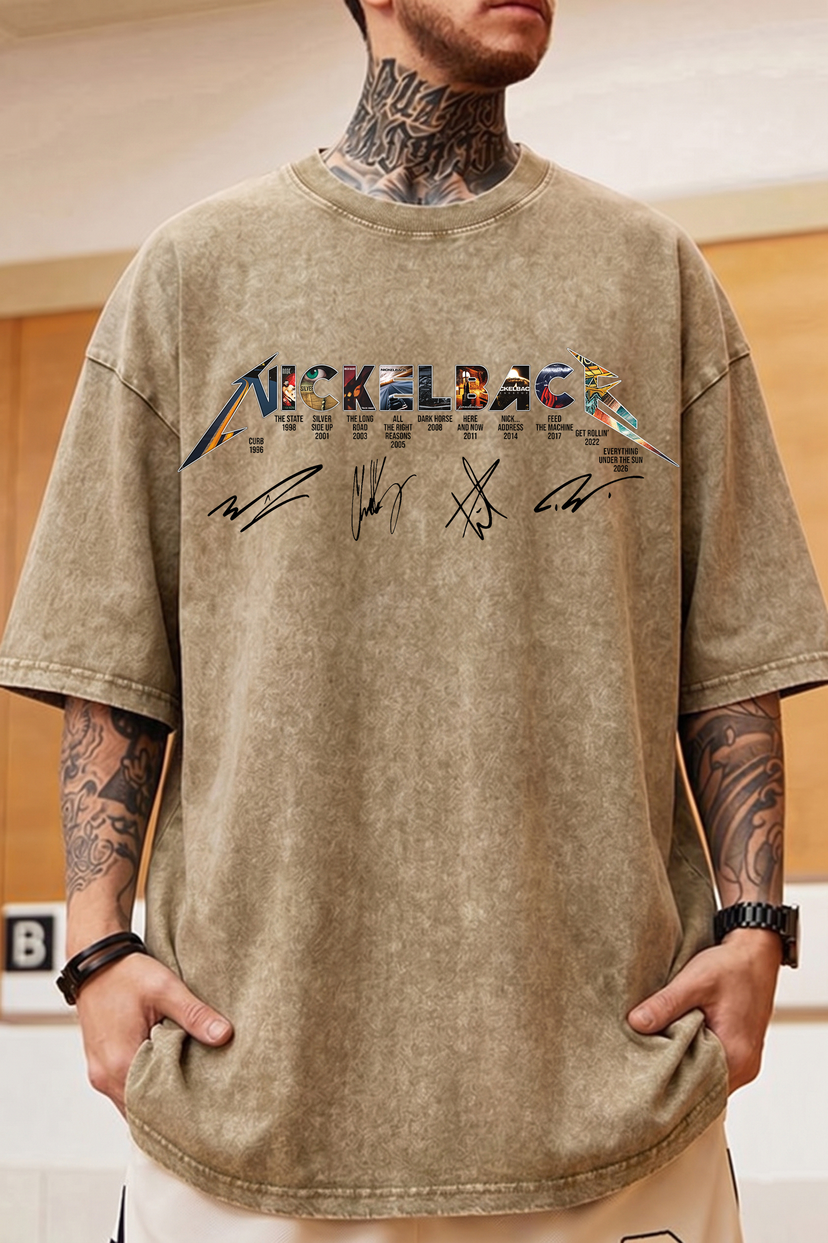 Nickelback Washed Cotton Tee