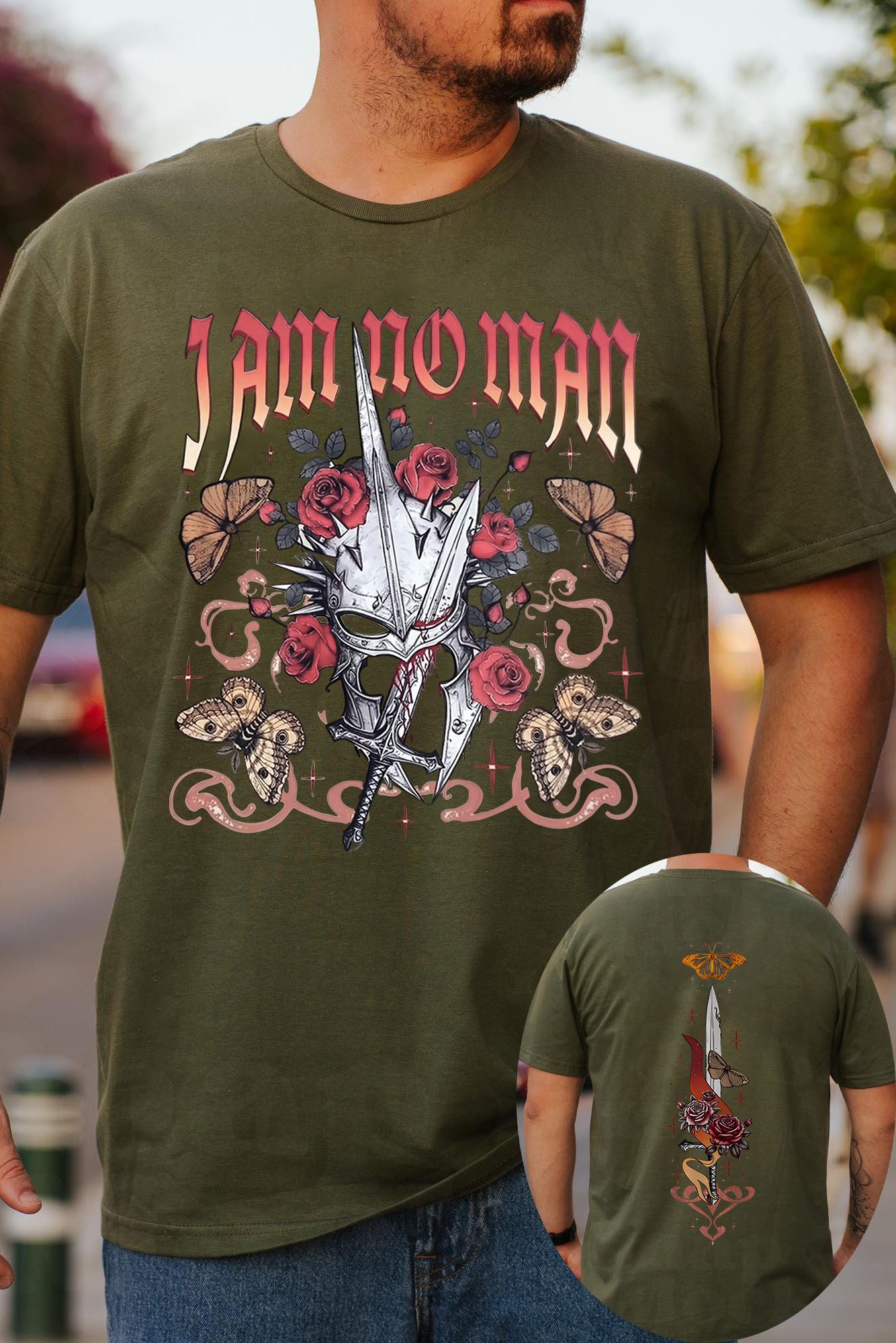 The Lord of the Rings cartoon double-sided print short-sleeved loose T-shirt