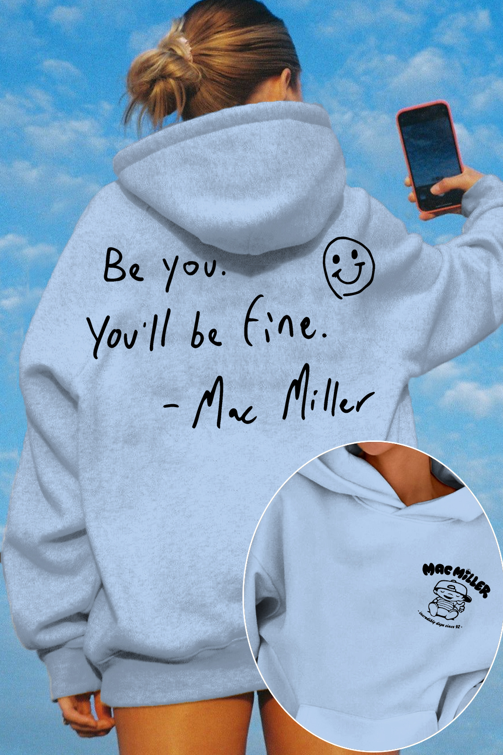 Mac Miller Be You You'll Be Fine Women's Hoodie