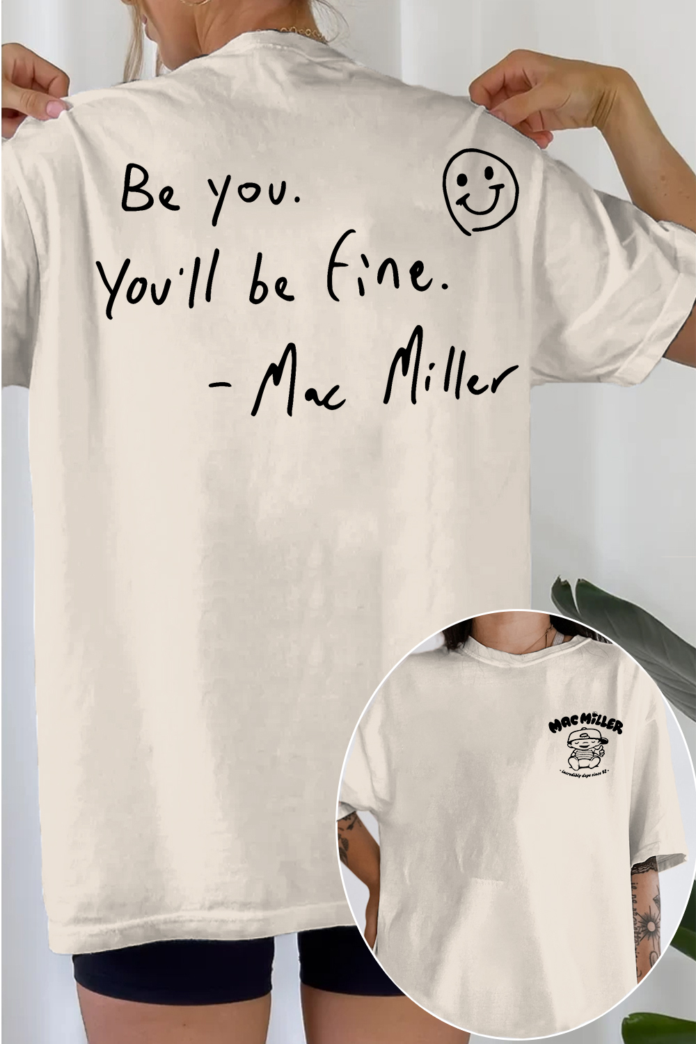 Mac Miller Be You You'll Be Fine Women's Tee