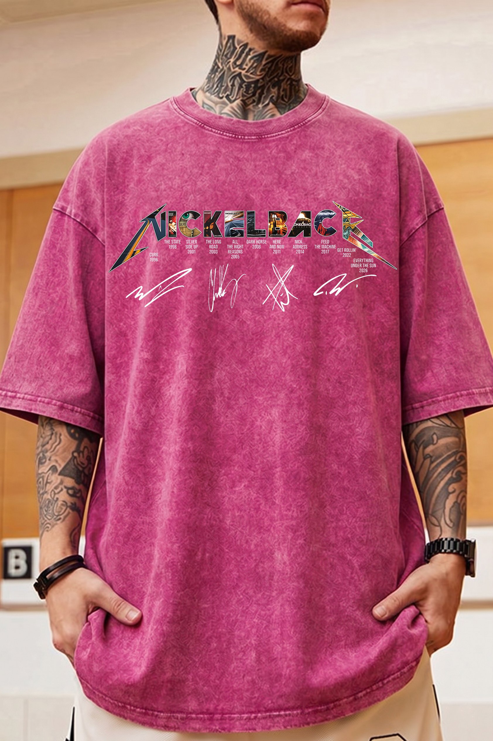 Nickelback Washed Cotton Tee