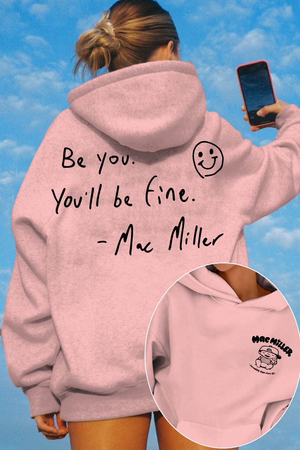Mac Miller Be You You'll Be Fine Women's Hoodie