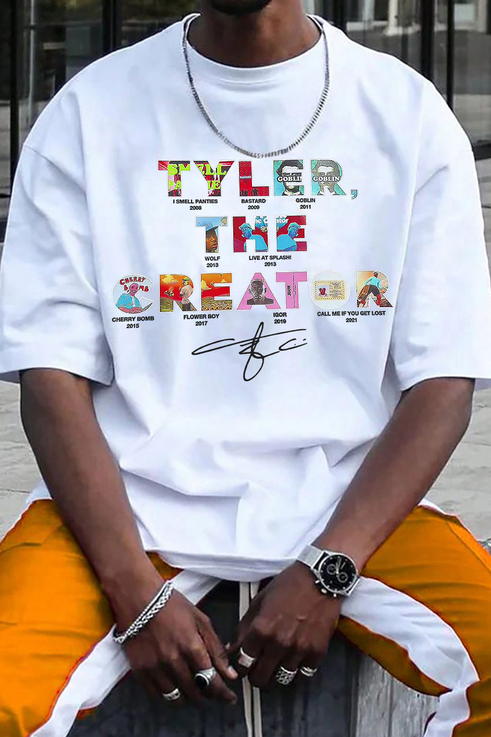 tylerthecreator crew neck Men tee
