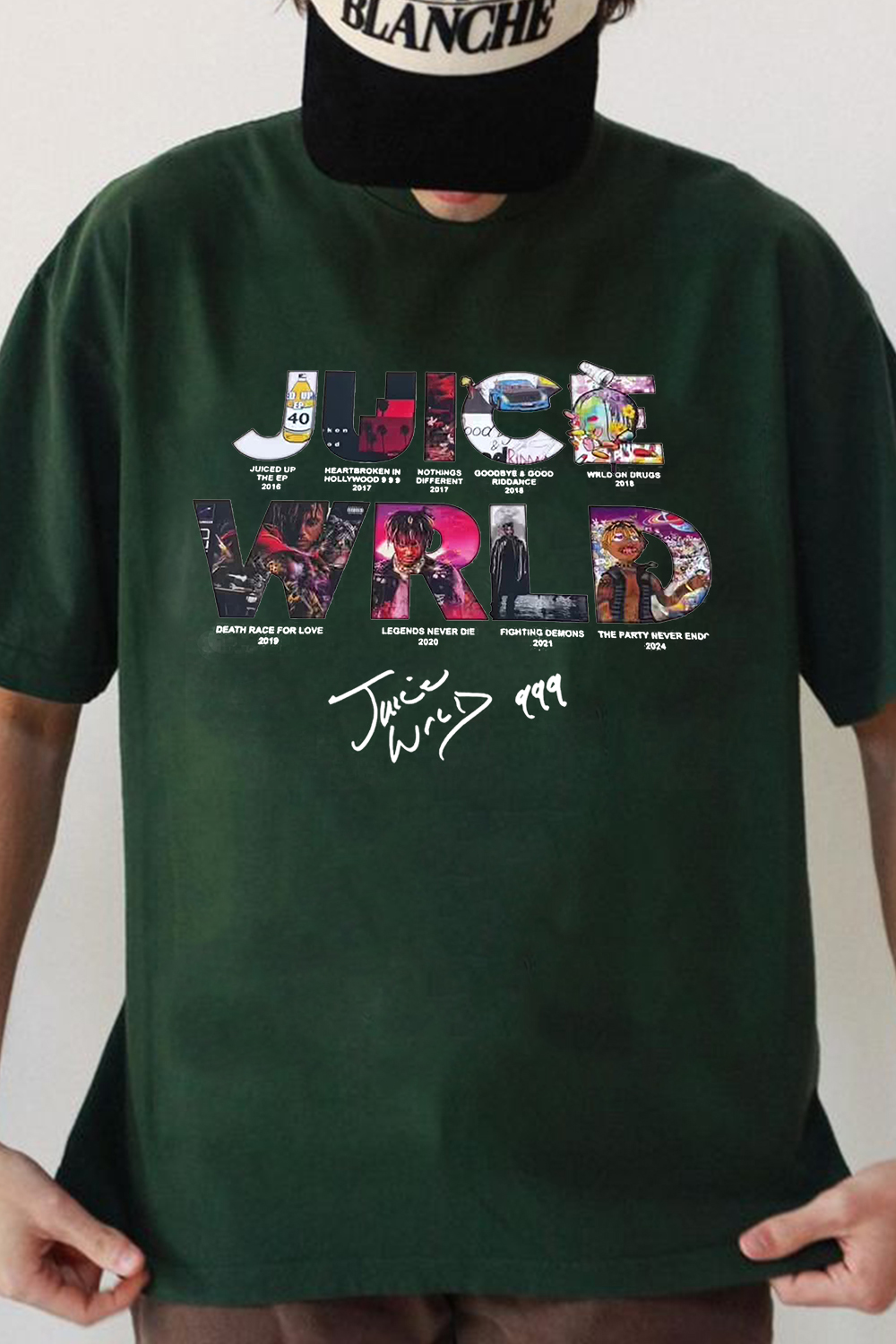 WRLD letter print men's short-sleeved T-shirt