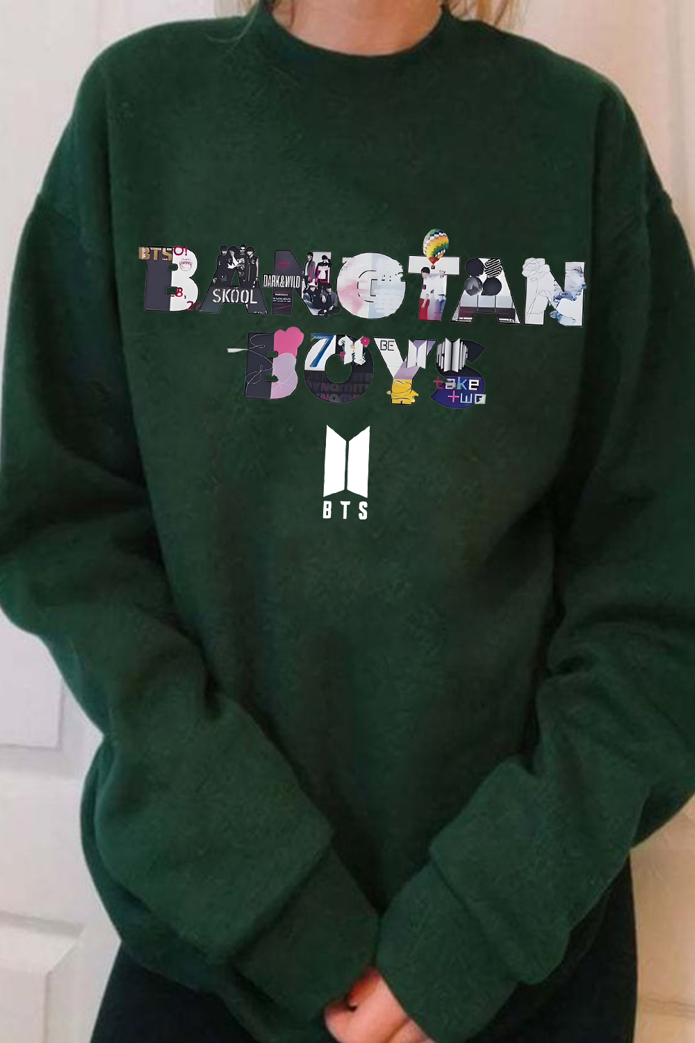 bts crew neck sweatshirt