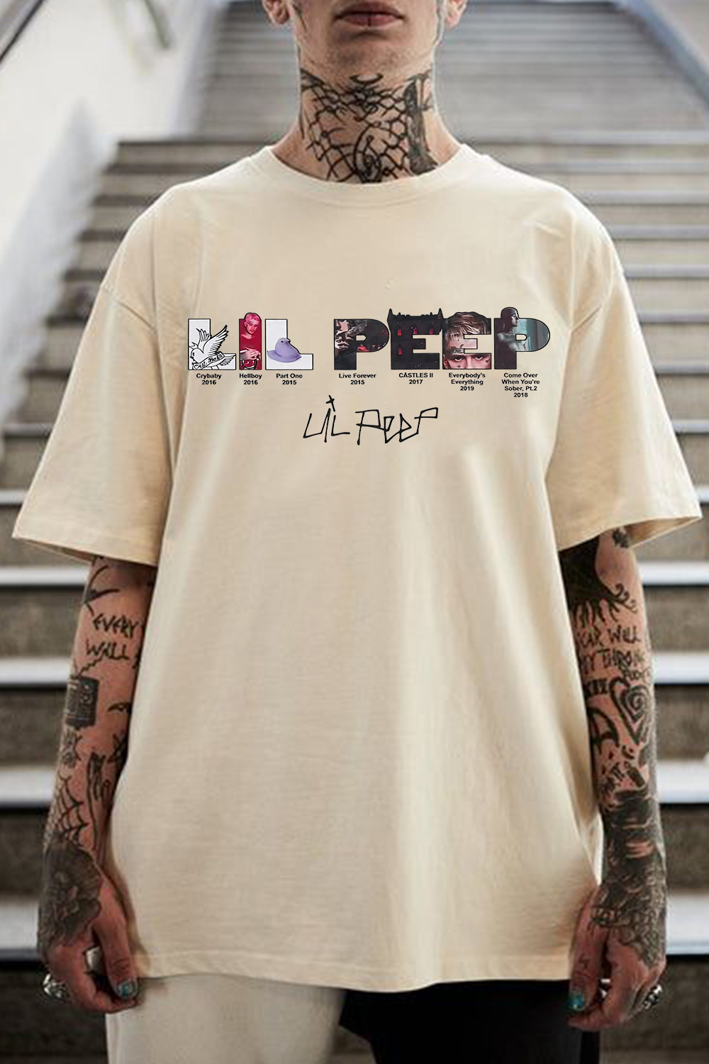 lilpeep short sleeve t-shirt