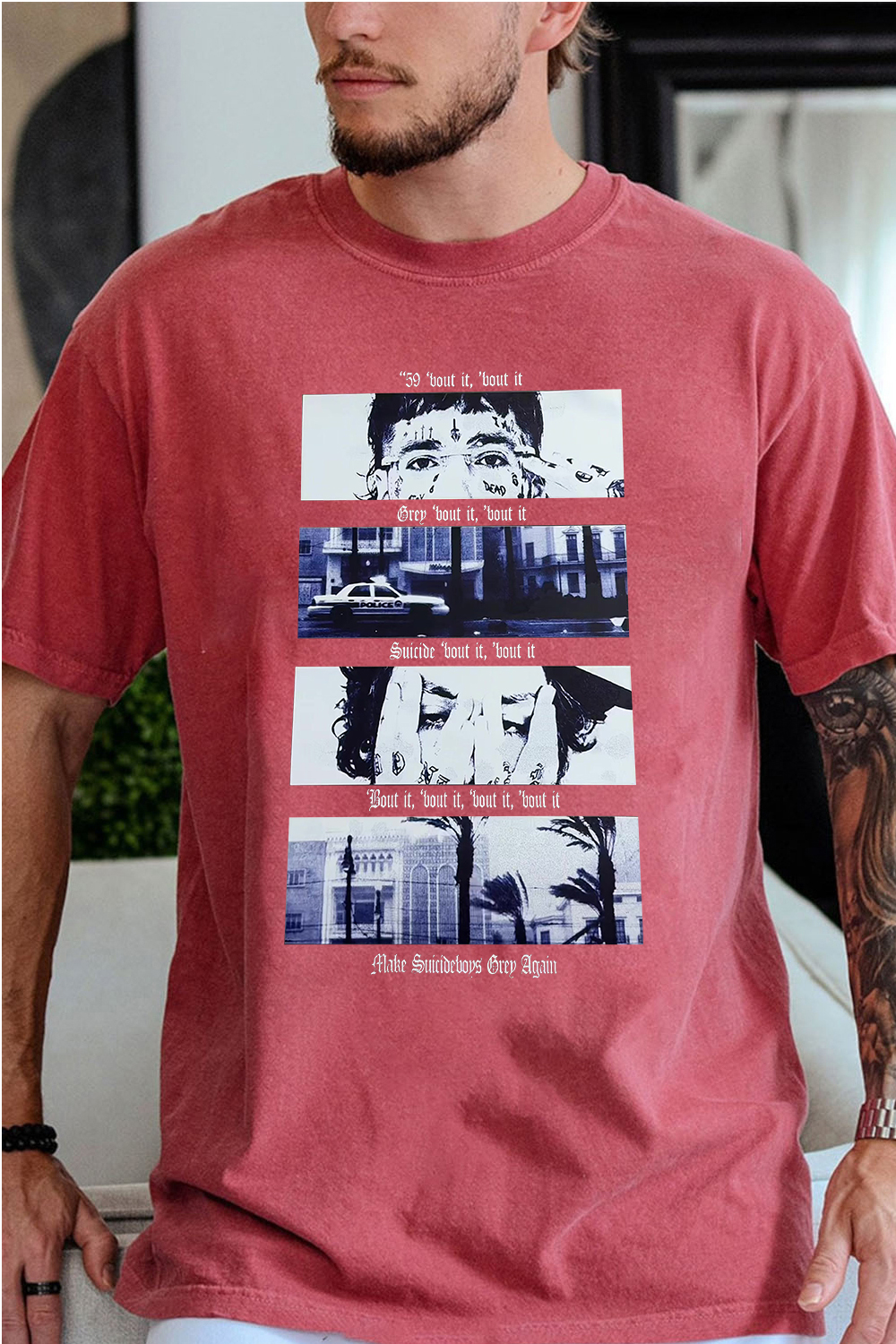 $uicideboy$ printed personalized men's t-shirt