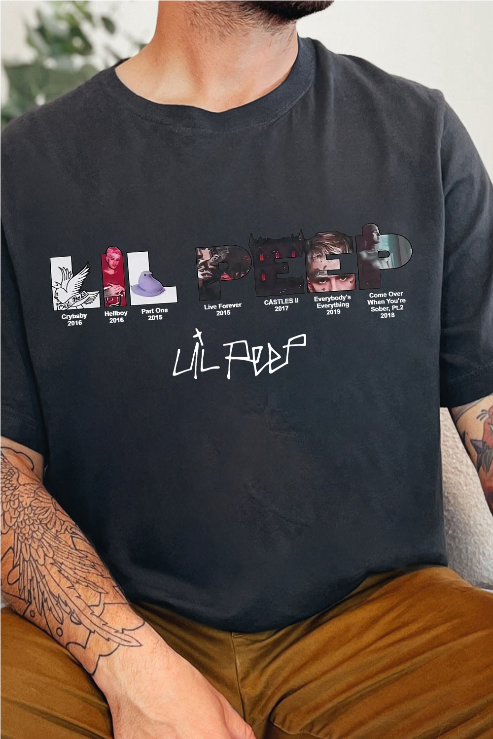 lilpeep short sleeve t-shirt