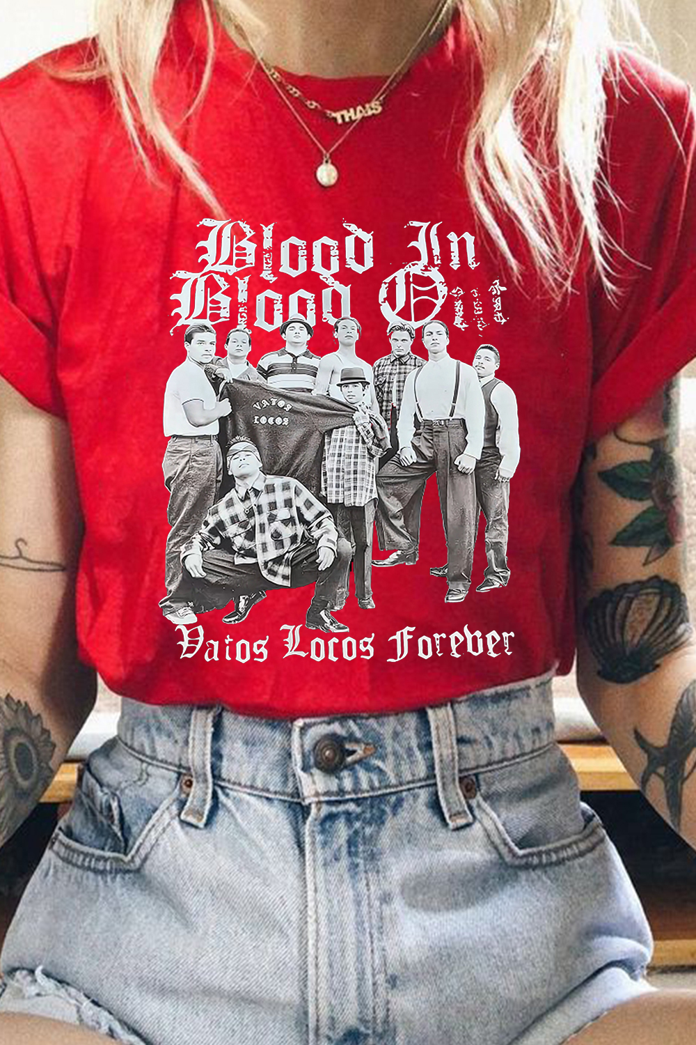 Blood in, blood out women T-shirt