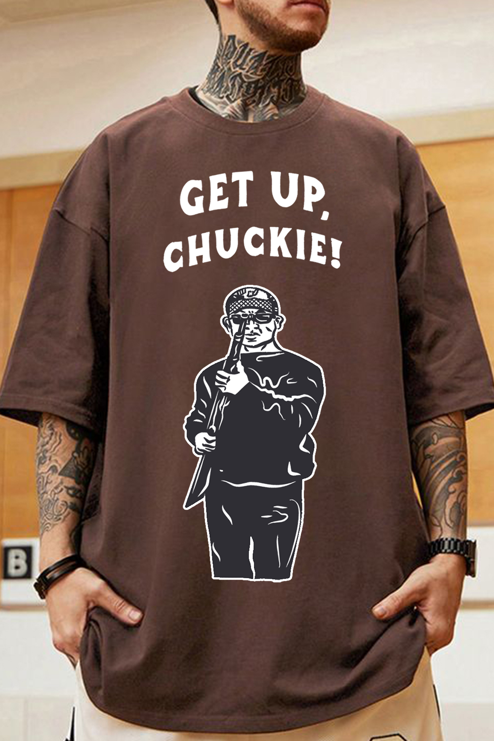 Get up Chucky!! T-shirt